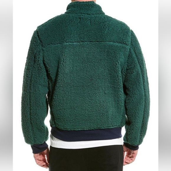 M. Singer Men’s Faux Sherpa pullover Size XXL and M Green New w/o tag - Picture 3 of 8